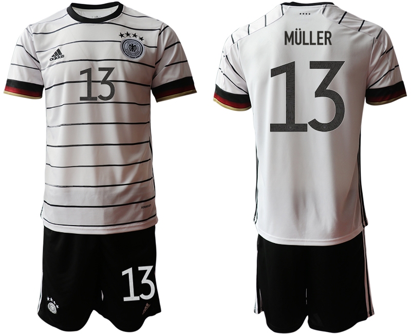 Men 2021 European Cup Germany home white #13 Soccer Jersey2->customized soccer jersey->Custom Jersey